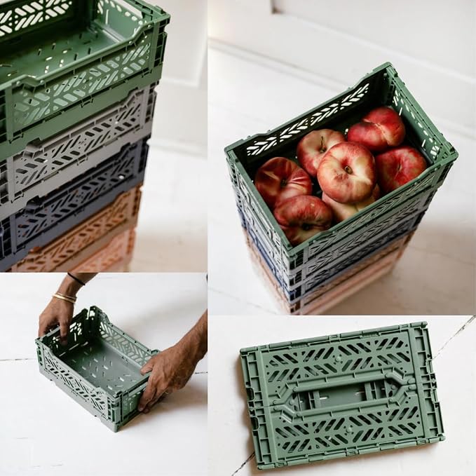 Collapsible Storage Box, Foldable Crate Organizer Bin - Image 8
