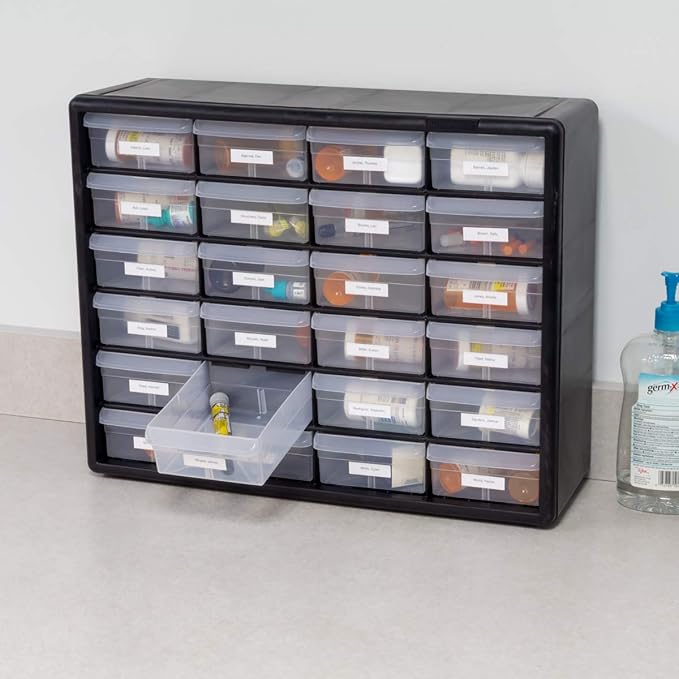 Akro-Mils 24 Drawer Hardware, Craft and Office Supply Storage Cabinet Bundle - Image 6