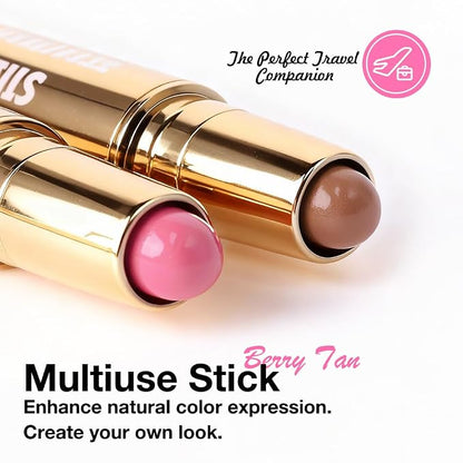 Kaely Contour Blush Multiuse Stick Makeup, Cream Bronzer Contouring Sticks - Image 2