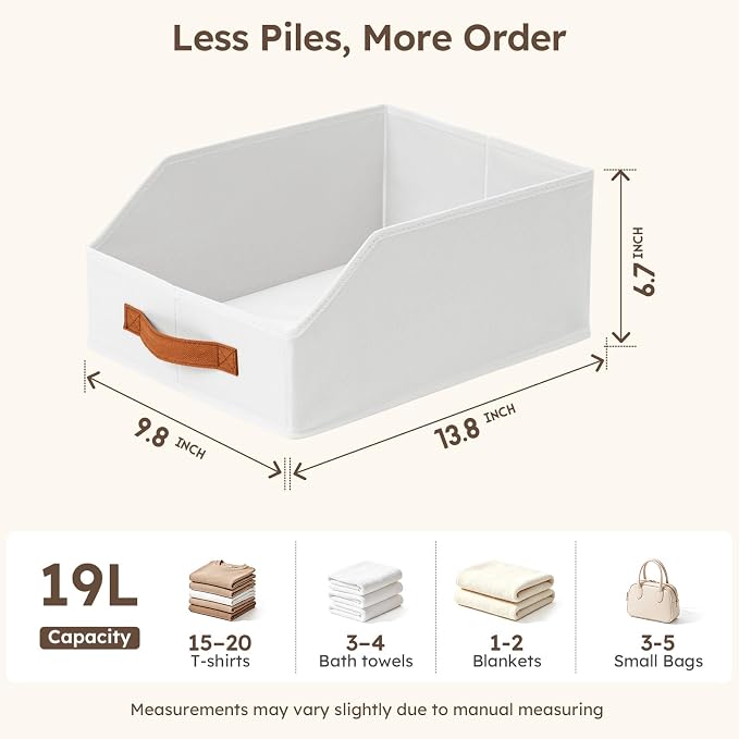 Homsorout Fabric Storage Bins for Organizing - Image 8