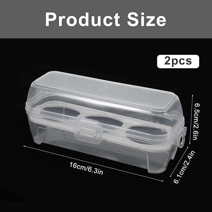 2 PCS Boiled Egg Container Boiled Egg Carrier Camping Eggs Carrier Container - Image 2