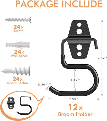 LIGHT DUST Broom Holder Wall Mount - Image 2