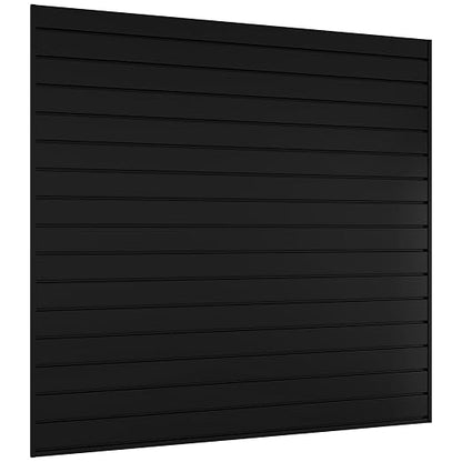 Slatwall Panel 4 FT x 4 FT, Interlocking Slat Wall Paneling, Wall Mounted PVC by Neoaider