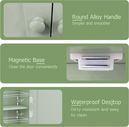 TaoHFE Green Medicine Cabinet, Bathroom Wall Cabinet - Image 7