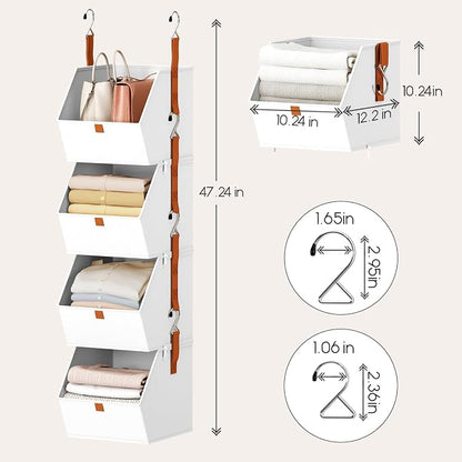 Hanging Closet Organizer 4 Tier - Image 3