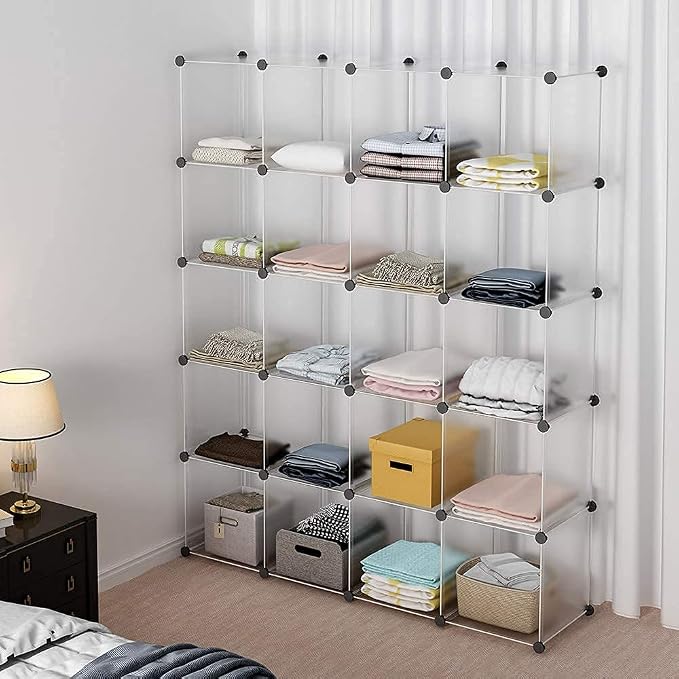 Aeitc Portable Storage Cubes-14 x14 Cube Wire Cube Storage Organizer Clothes - Image 4
