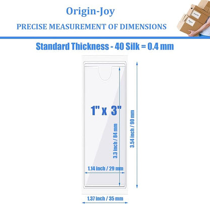 Origin-Joy 25 PCS Self-Adhesive Index Label Pockets - Image 2
