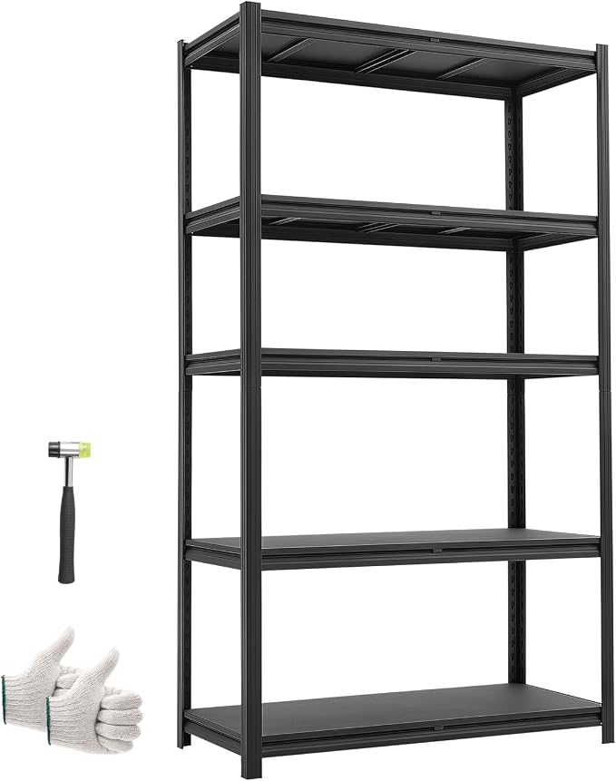 VEVOR Storage Shelves, 5-Tier Adjustable, 3000 lbs Capacity, Heavy Duty Garage by VEVOR