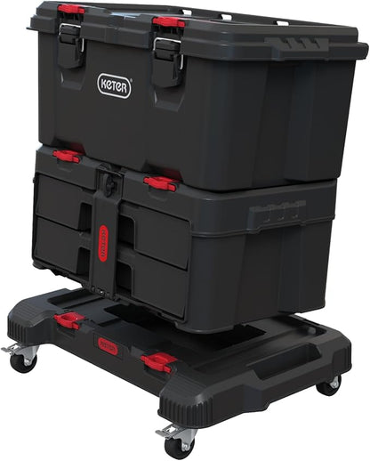Keter Stack-n-Roll Dolly – Heavy-Duty Rolling Base Cart - Image 7