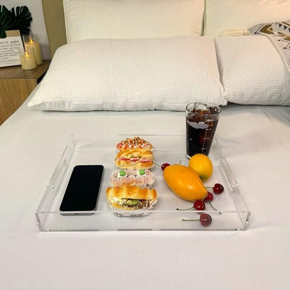 Clear Sturdy Acrylic Serving Tray - Image 5