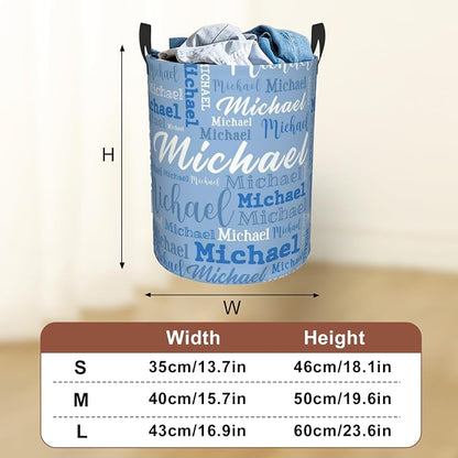 Custom Name Laundry Hamper, Personalized Laundry Baskets - Image 3
