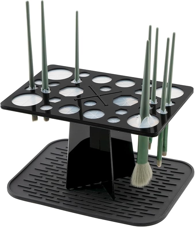 Makeup Brushes Drying Rack by DODAMOUR