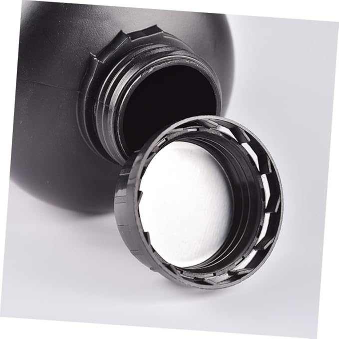 ULTECHNOVO 6pcs Black Hdpe Engineering Storage Bottles Acidproof Lightweight - Image 2