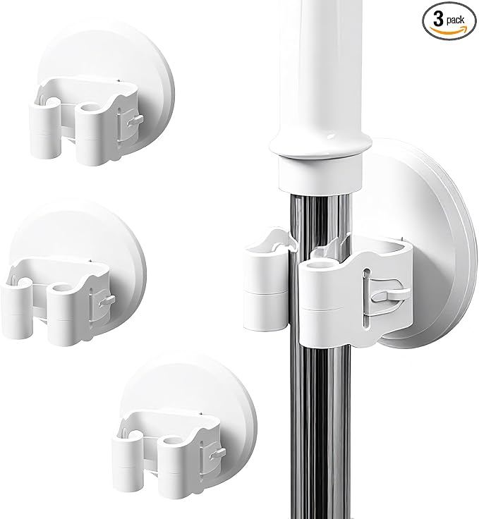 Broom and Mop Holder Wall Mount by Unknown