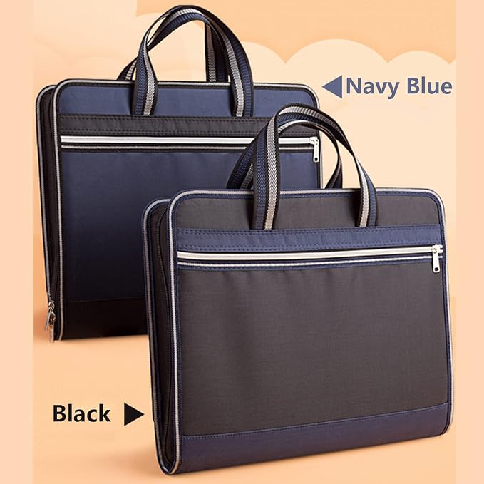 Canvas Expanding Files Organizer, Waterproof Accordion File Organizer - Image 2