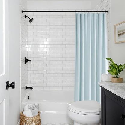 2 Pack Black Shower Curtain Rod 45 to 77 Inch, Shower Rods - Image 6