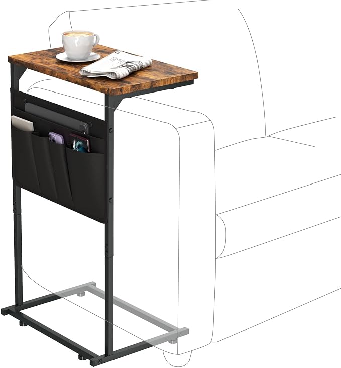 C Shaped End Table, Small Side Table by ZERDER