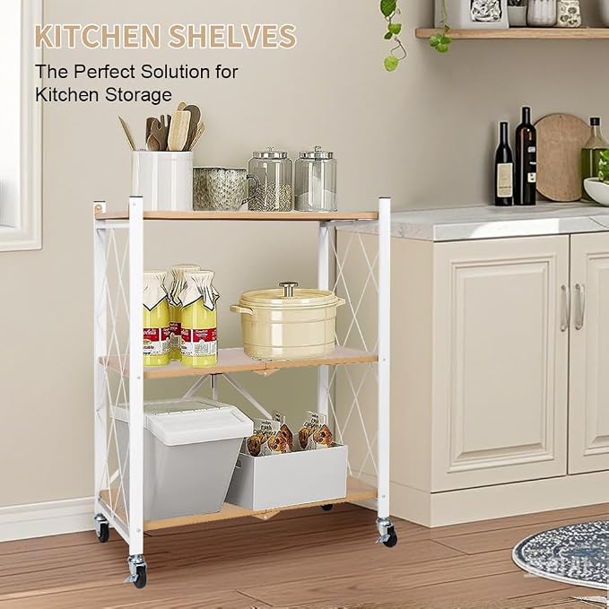 3-Tier Foldable Storage Shelves - Image 5