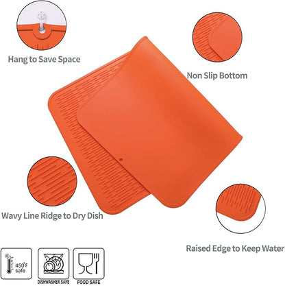 Silicone Dish Drying Mat for Multiple Usage, Easy clean, Eco-friendly, - Image 3
