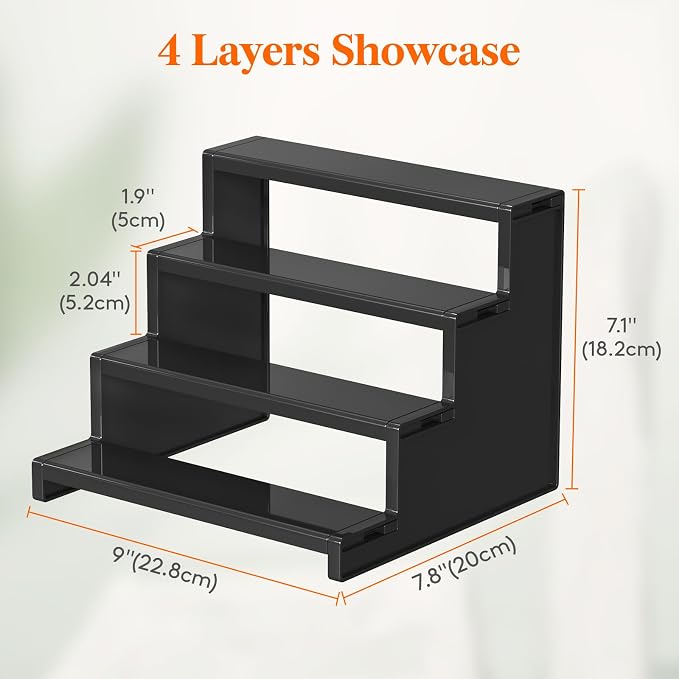 Lifewit Cologne Organizer for Men, 4 Tier Plastic Perfume Stand, Tool-free - Image 7