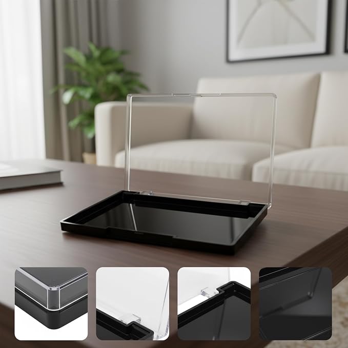 2 Pack Black Base Clear Lid Magnetic Eyeshadow Palette - Image 3