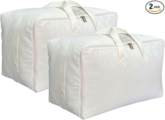 Soft Large Canvas Comforter Storage Bags by DoYiKe