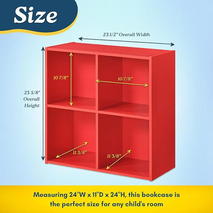 KB Designs - 4 Cube Storage Organizer Shelf - Modern Small Compact Organizer - Image 3