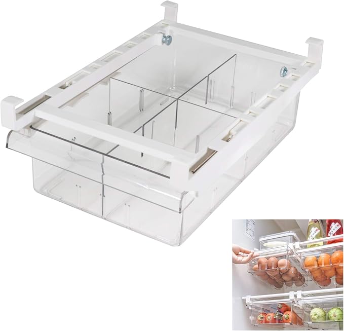 YekouMax Fridge Drawer Organizer, Refrigerator Organizer Bins, Pull Out by YekouMax