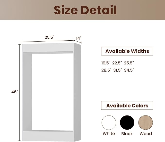 ROOMTEC 25.5" Double Hanging Closet Unit, Modular Closet System - Image 2