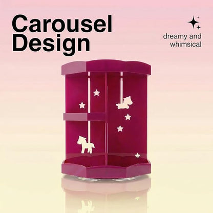 2-Tier Large-Capacity Storage for perfumes, Lipsticks&compacts.Smooth Silent - Image 4