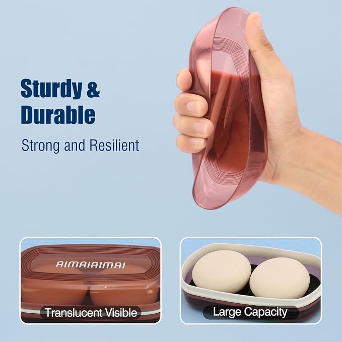 Shampoo Bar Holder Travel Case for Two Bars – Compatible - Image 6
