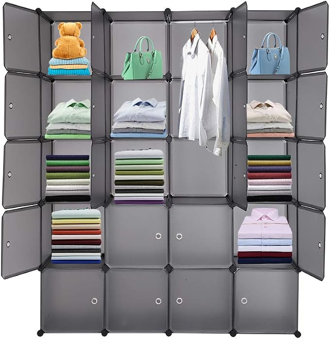 VINGLI Cube Storage Organizer, Plastic Closet Cabinet, DIY Plastic Modular Book - Image 4