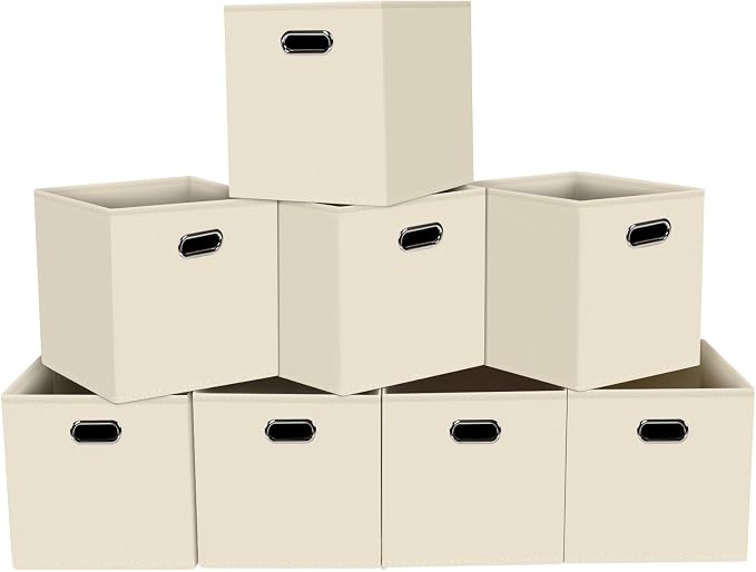 Fabric storage bins Cubes, Fabric Cube Organizer by Yunkeeper