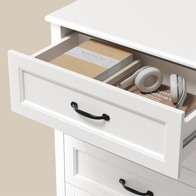 Gizoon 5 Drawer Dresser, 43.3" Large Capacity Storage Cabinet - Image 7