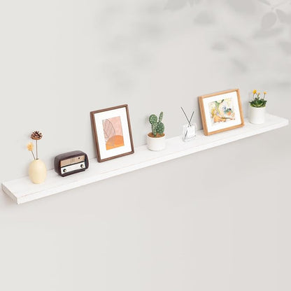 Rustic Elm Wood Floating Shelves - Image 7
