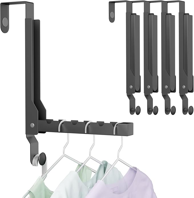 BAKON Over The Door Hanger Folding Clothes Drying Rack, Folding Hanging Coat by BAKON