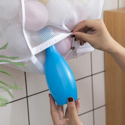 ALYER Hanging Mesh Bath Toy Organizer Bag, Large Shower Storage Caddy - Image 5