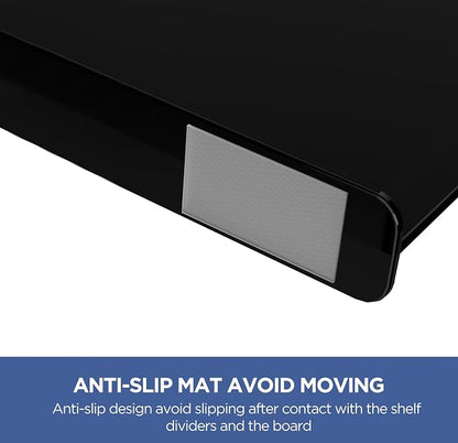 HBlife 6 Black Shelf Dividers, Vertical Purse Organizer - Image 8