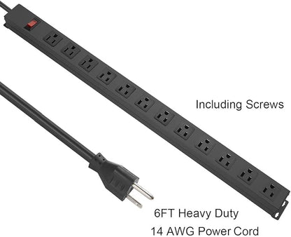 Metal Wall Mount Power Strip, Mountable Power Outlet - Image 4