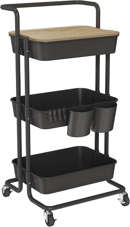 DTK 3 Tier Rolling Cart Uility Cart by DTK