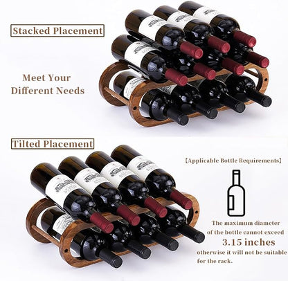 Navtcow Wine Rack and Water Bottle Organizer 2 in 1 - Image 2