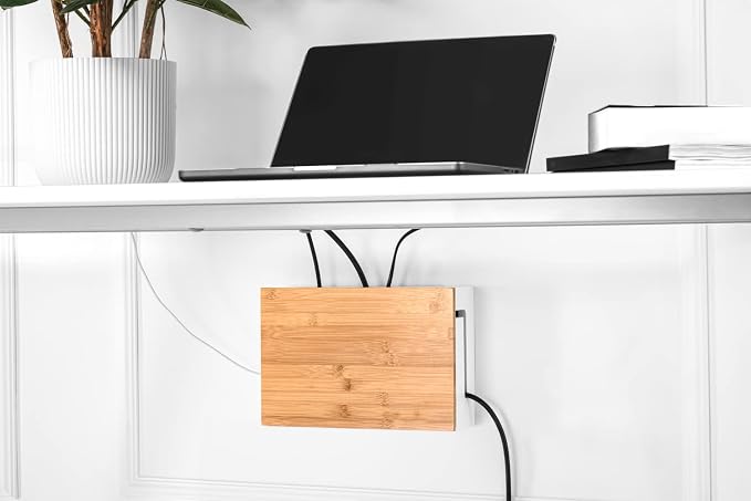 Bamboo Cable Management Box - Image 2