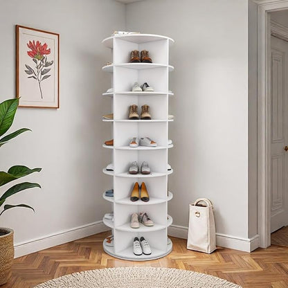 Shoe Organizer 8-Tier Spinning Shoe Rack by Unknown
