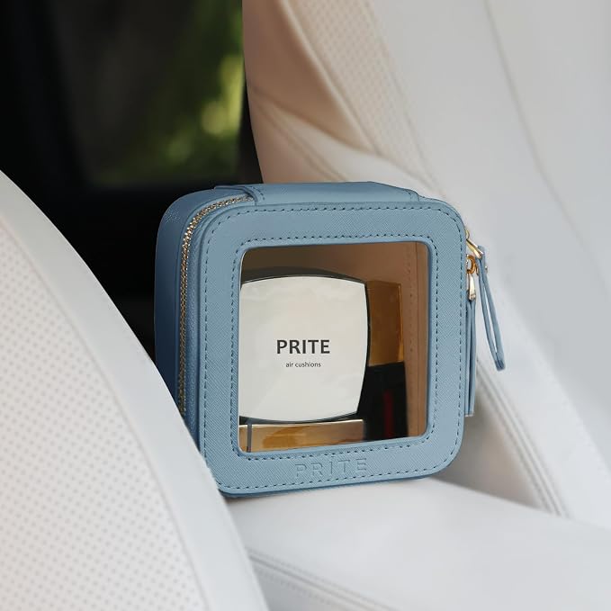 Prite Small Makeup Bag for Women Portable Clear Makeup Bag Cute Mini Waterproof - Image 6