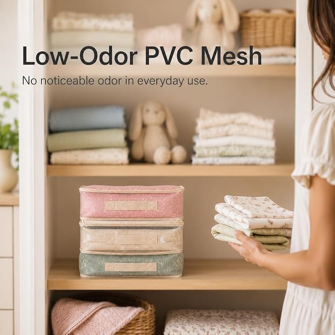 Clear Bed Sheet Organizer Bags, 3 Pack Sheet Storage Bags - Image 4