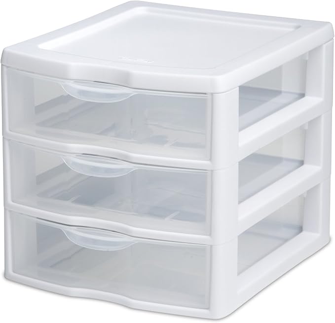 Sterilite 3 Drawer Mini Desktop Unit by Sterilite