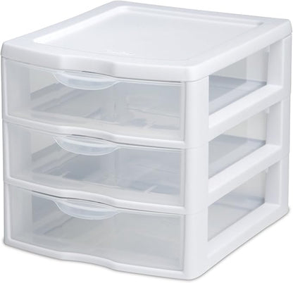 Sterilite 3 Drawer Mini Desktop Unit by Sterilite