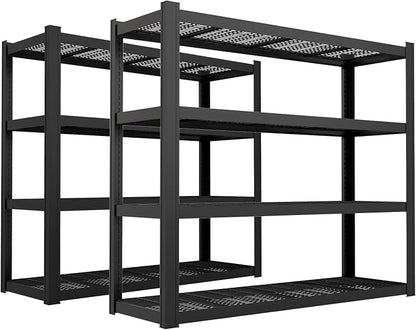 71" W x 71" H Industrial Shelving, 8000LBS Garage Storage Shelves, 4 Tier by HORITRADING