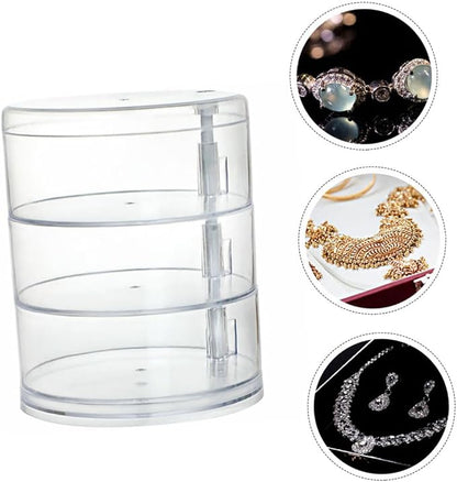 VICASKY Rotating Multi-layer Jewelry and Makeup Organizer Box, Desktop Cosmetic - Image 7