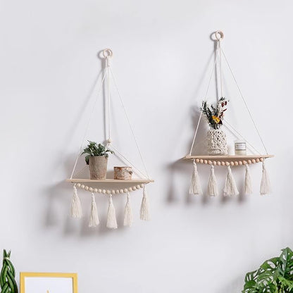 Artilady Macrame Wall Hanging Shelf - Image 3